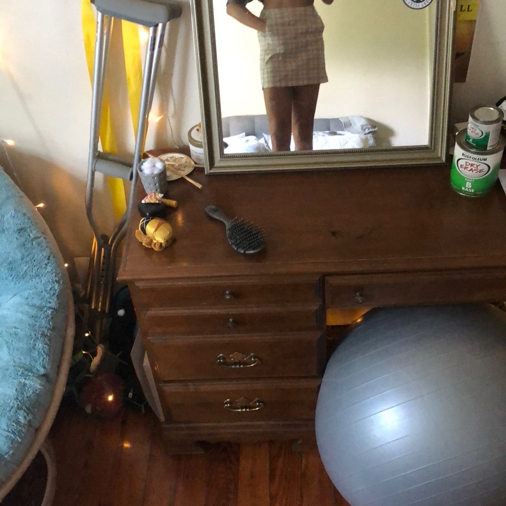 Plaid pencil skirt